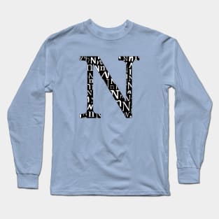 N Filled - Typography Long Sleeve T-Shirt